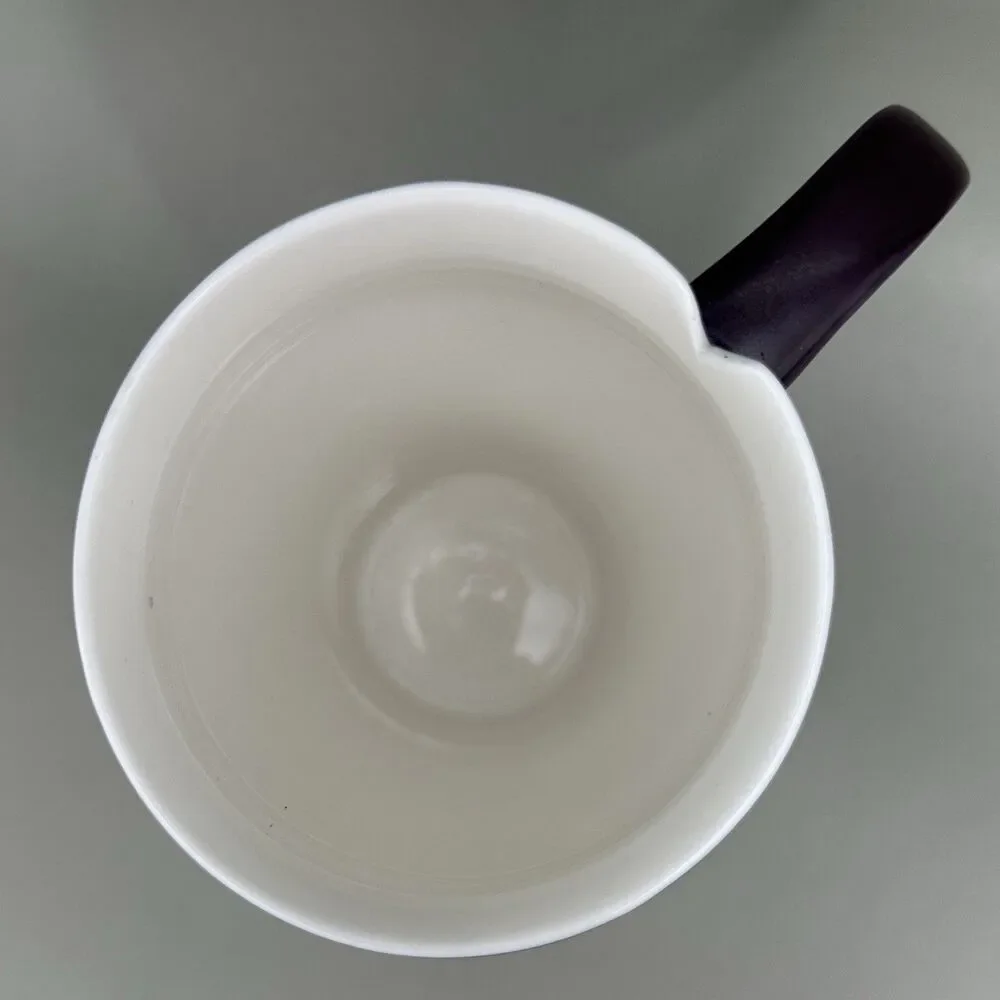The Tea Spot Steepware 16 oz Matte Eggplant Tea Mug Lid Saucer Tea Bag Notch